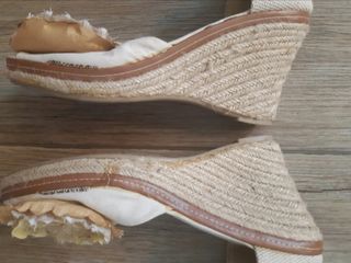 Zapatillas de esparto decoradas,talla 39.