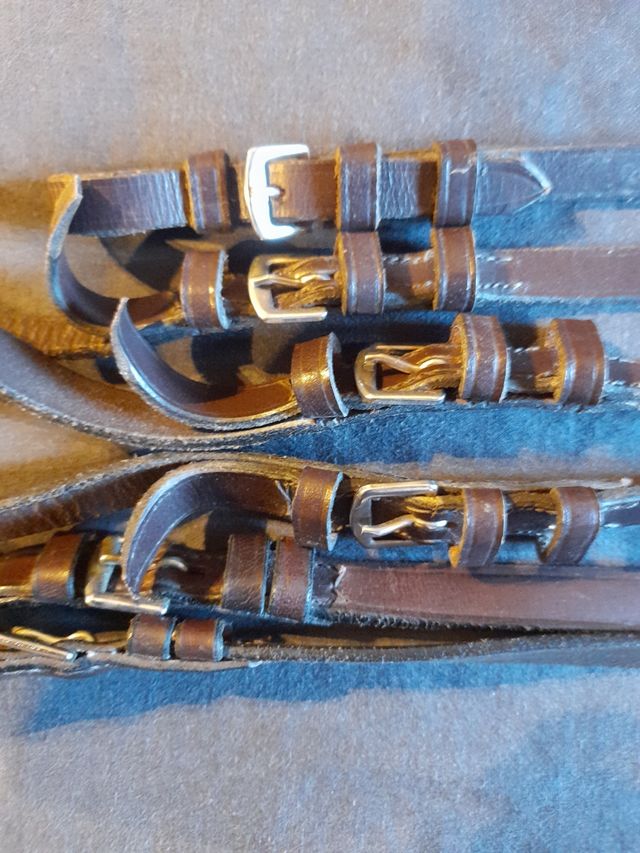 Riendas de cuero marrones. NUEVAS.