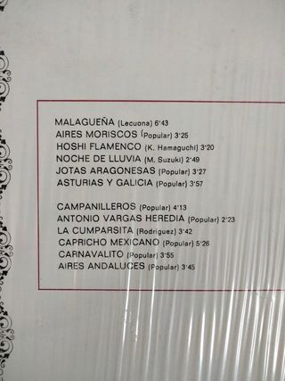 Precintado 1973 Flamenco. David Moreno y su gitarr