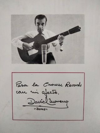 Precintado 1973 Flamenco. David Moreno y su gitarr