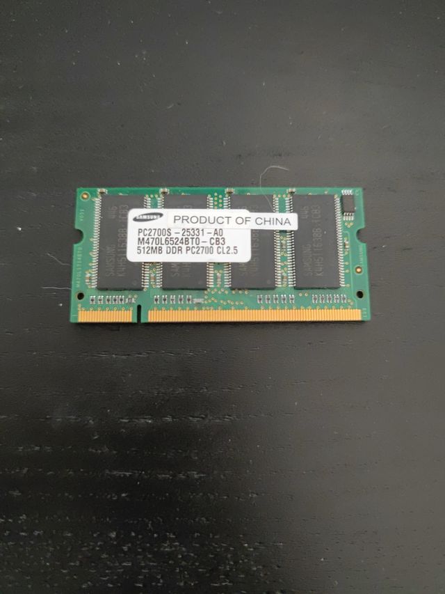 Memoria ram DDR Samsung da 512 MB