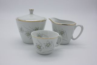 Juego de café de porcelana marca Santa Clara