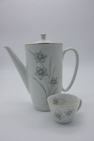 Juego de café de porcelana marca Santa Clara