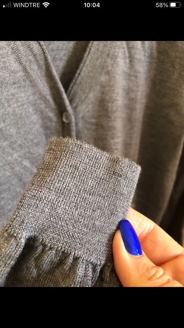 cardigan con bottoni davanti