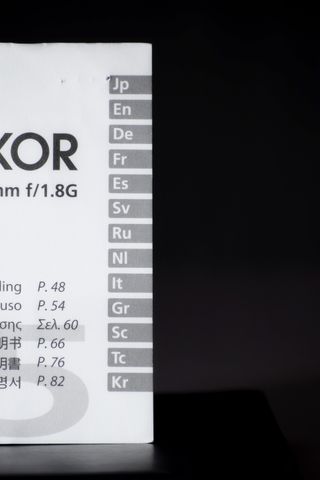 Manual Objetivo Nikon 35mm 1.8G en 13 idiomas