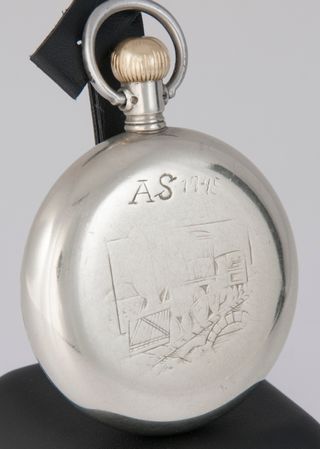 Omega Railway Pocket Watch Steel 57.5 mm