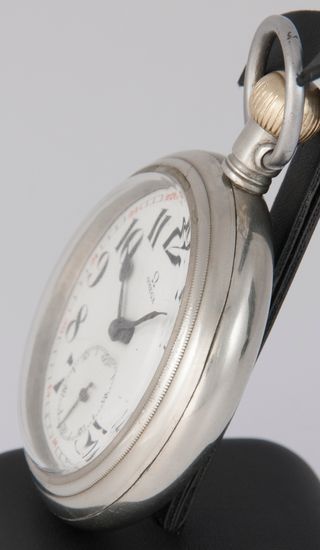 Omega Railway Pocket Watch Steel 57.5 mm