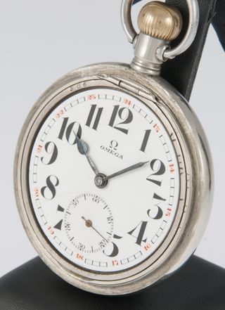 Omega Railway Pocket Watch Steel 57.5 mm