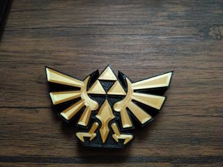 Logo Zelda trifuerza 3D