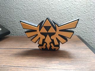 Logo Zelda trifuerza 3D