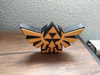Logo Zelda trifuerza 3D