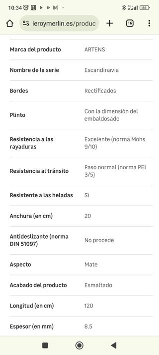 Suelo porcelánico roble