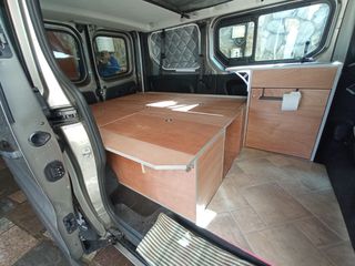 Mueble cama fregadero furgoneta camper
