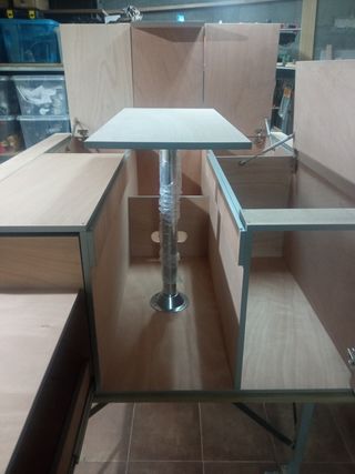 Mueble cama fregadero furgoneta camper