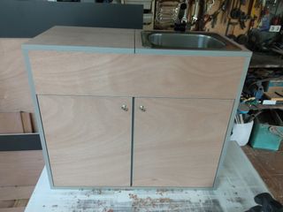 Mueble cama fregadero furgoneta camper