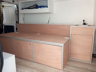 Mueble cama fregadero furgoneta camper