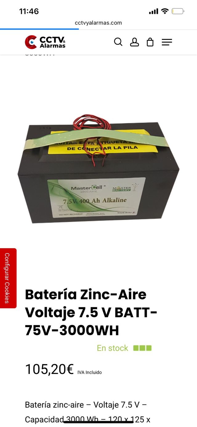bateria Air Alkaline