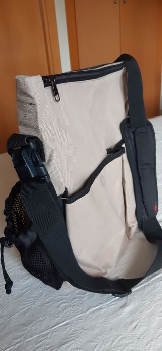 Bolso marca Skip Hop color Beige para carrito bebé