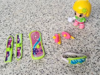 pinypon coche nieve y remolque mas accesorios