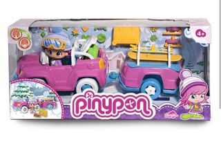 pinypon coche nieve y remolque mas accesorios