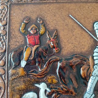 Álbum fotos antiguo sin usar cuero Quijote