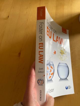 Libro/Manual EU Law (Derecho Europeo) en inglés