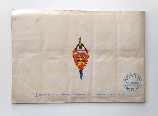 Album de cromos HOMBRES DE LUCHA 1969