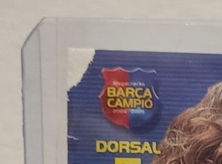 Cromo Puyol Barça campió 2004