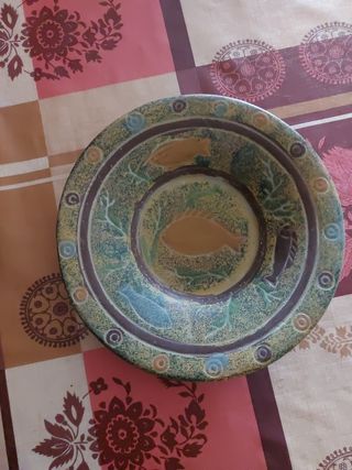 Juego de 3 platos de cerámica