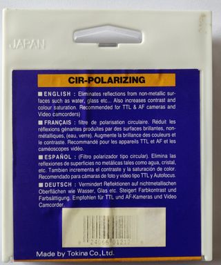 HOYA PL-CIR filtro polarizador 67mm