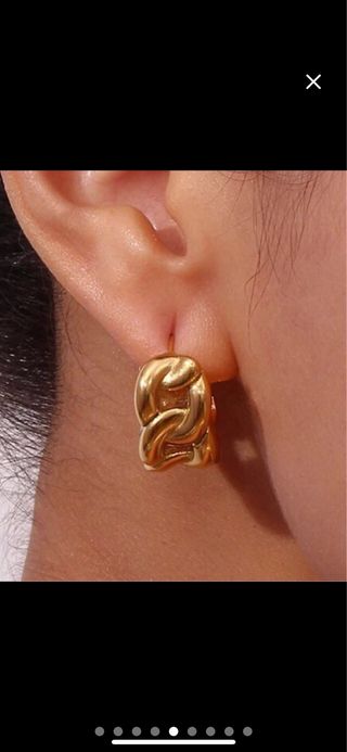 Aros chapado en oro