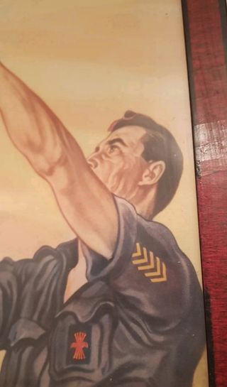 Cuadro falangista años 50