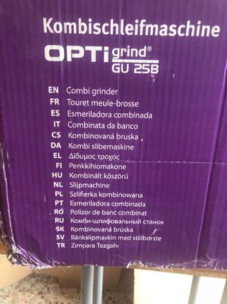 Esmeriladora combinada GU 25B (400V) OPTI Grind