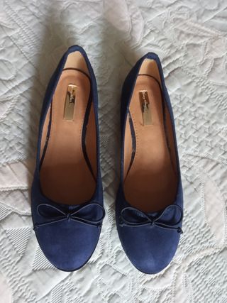 Manoletinas azules 