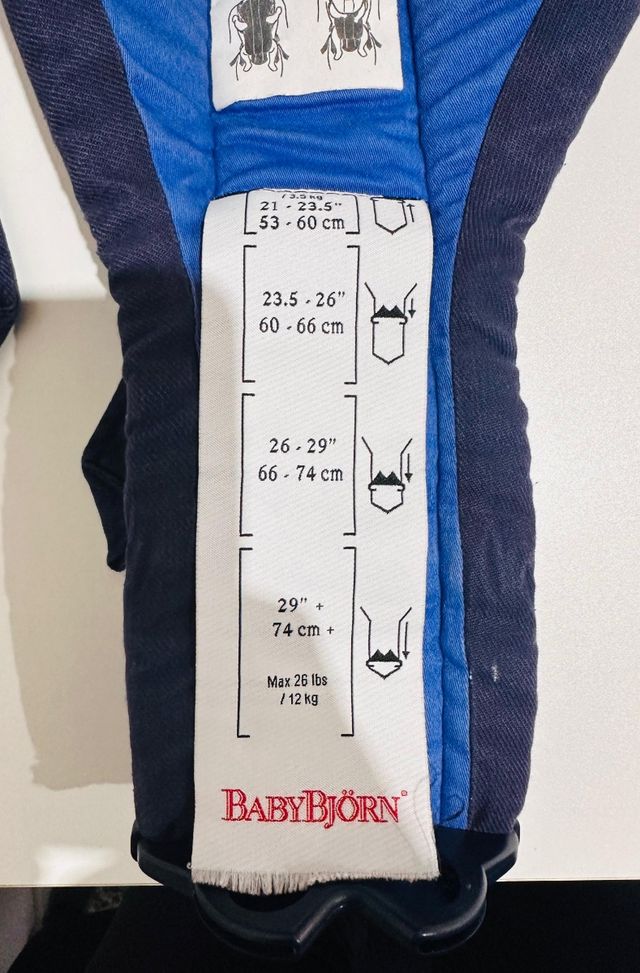 Mochila portabebés. BabyBjorn. Ergonómica.