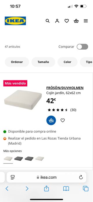 2 sillones tipo puff jardin muebles terraza