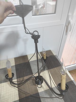 Lampara de techo de forja