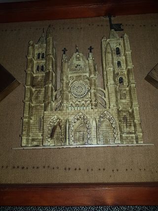 Cuadro  replica catedral de leon