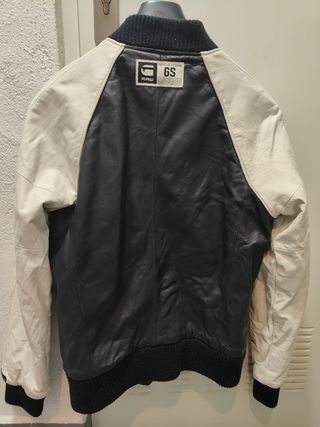 Cazadora GSTAR M S Chaqueta piel cuero bomber xwz