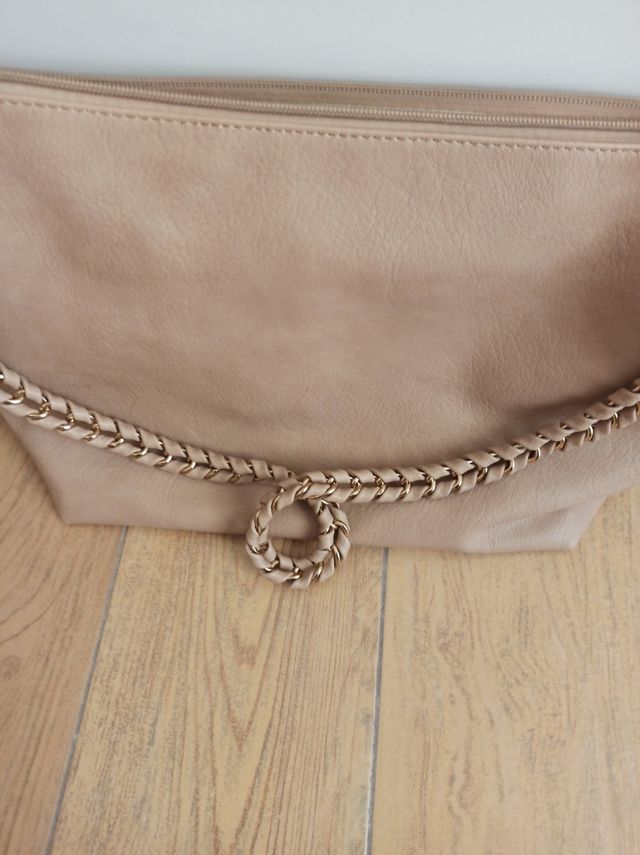 Borsa beige in ecopelle