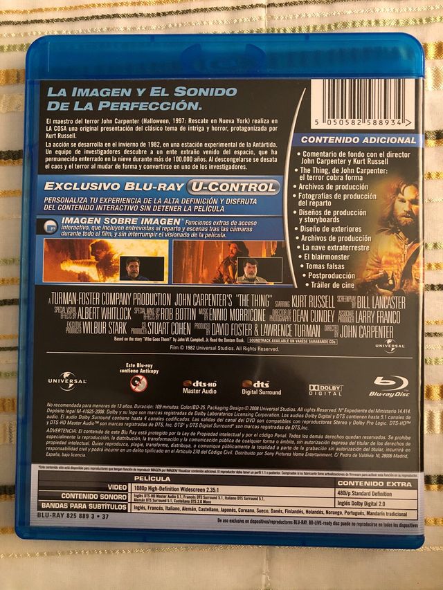 La Cosa bluray
