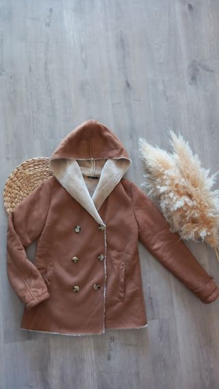 Abrigo borreguito doble faz