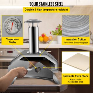 Forno per Pizza Portatile da 12", Forno per Pizza