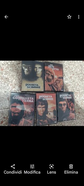 il pianeta delle scimmie dvd
