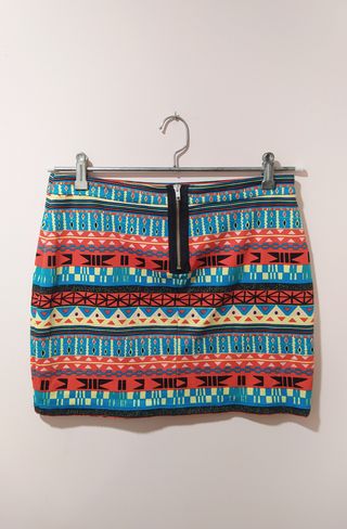 Minifalda falda corta etnica elastica