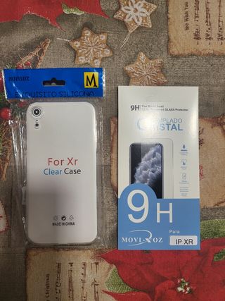 Carcasa iPhone XR y protector pantalla cristal