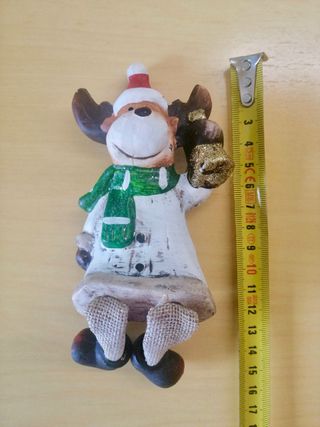 Figuras Renos cerámica, adornos navideños.