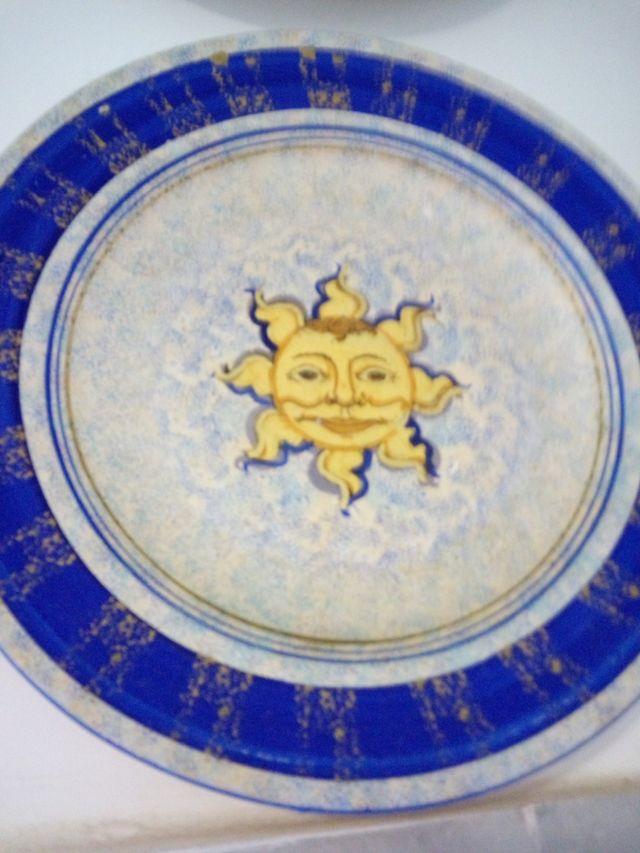 2 piatti in ceramica da parete