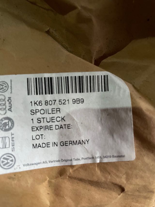 Spoiler defensa delantero Volkswagen Golf