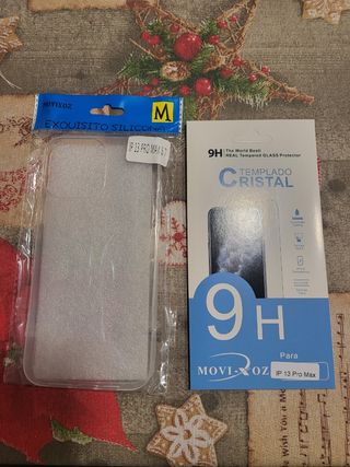 Carcasa iPhone 13 Pro Max y cristal temp